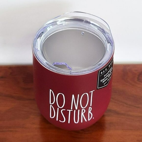 NWT Rae Dunn Stainless Steel Do Not Disturb 12oz Insulated Tumbler - Picture 2 of 4